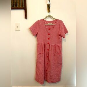 Vintage Vermont Country Store Seersucker Dress Cottagecore Tradwife